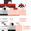 Orange Minecraft skin texture, 64x64 pixels
