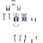 Minecraft skin texture, 64x64 pixels