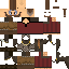 Minecraft skin texture, 64x64 pixels