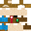 Minecraft skin texture, 64x64 pixels