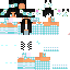 Minecraft skin texture, 64x64 pixels