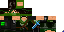 Minecraft skin texture, 64x32 legacy pixels