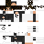 White Minecraft skin texture, 64x64 pixels