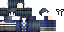 Minecraft skin texture, 64x32 legacy pixels