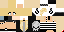 Minecraft skin texture, 64x32 legacy pixels
