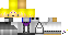 Minecraft skin texture, 64x32 legacy pixels