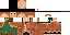 Minecraft skin texture, 64x32 legacy pixels