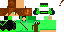 Minecraft skin texture, 64x32 legacy pixels