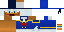 Minecraft skin texture, 64x32 legacy pixels