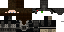 Minecraft skin texture, 64x32 legacy pixels