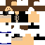 Minecraft skin texture, 64x64 pixels