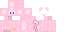 Minecraft skin texture, 64x32 legacy pixels