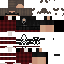 Black Minecraft skin texture, 64x64 pixels