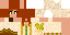 Minecraft skin texture, 64x32 legacy pixels
