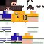 Minecraft skin texture, 64x64 pixels