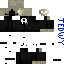 Minecraft skin texture, 64x64 pixels