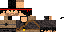 Minecraft skin texture, 64x32 legacy pixels