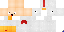 Minecraft skin texture, 64x32 legacy pixels