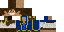 Minecraft skin texture, 64x32 legacy pixels