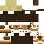 Minecraft skin texture, 64x64 pixels