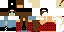 Minecraft skin texture, 64x32 legacy pixels