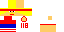 Minecraft skin texture, 64x32 legacy pixels