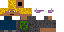 Minecraft skin texture, 64x32 legacy pixels