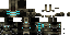 Minecraft skin texture, 64x32 legacy pixels