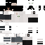 White Minecraft skin texture, 64x64 pixels