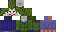 Minecraft skin texture, 64x32 legacy pixels