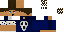 Minecraft skin texture, 64x32 legacy pixels