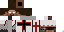 Minecraft skin texture, 64x32 legacy pixels
