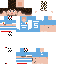 Minecraft skin texture, 64x64 pixels