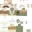 Minecraft skin texture, 64x64 pixels
