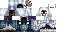 Minecraft skin texture, 64x32 legacy pixels