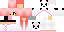 Minecraft skin texture, 64x32 legacy pixels