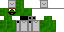 Minecraft skin texture, 64x32 legacy pixels