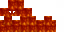 Brown red Minecraft skin texture, 64x32 legacy pixels