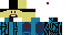 Minecraft skin texture, 64x32 legacy pixels