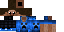 Minecraft skin texture, 64x32 legacy pixels