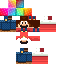 Minecraft skin texture, 64x64 pixels