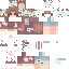 Minecraft skin texture, 64x64 pixels