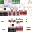 Minecraft skin texture, 64x64 pixels