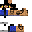 Minecraft skin texture, 64x64 pixels