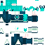 Minecraft skin texture, 64x64 pixels
