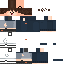 Blue Minecraft skin texture, 64x64 pixels