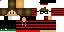 Minecraft skin texture, 64x32 legacy pixels
