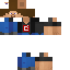 Minecraft skin texture, 64x64 pixels