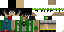 Minecraft skin texture, 64x32 legacy pixels