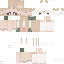 Orange Minecraft skin texture, 64x64 pixels